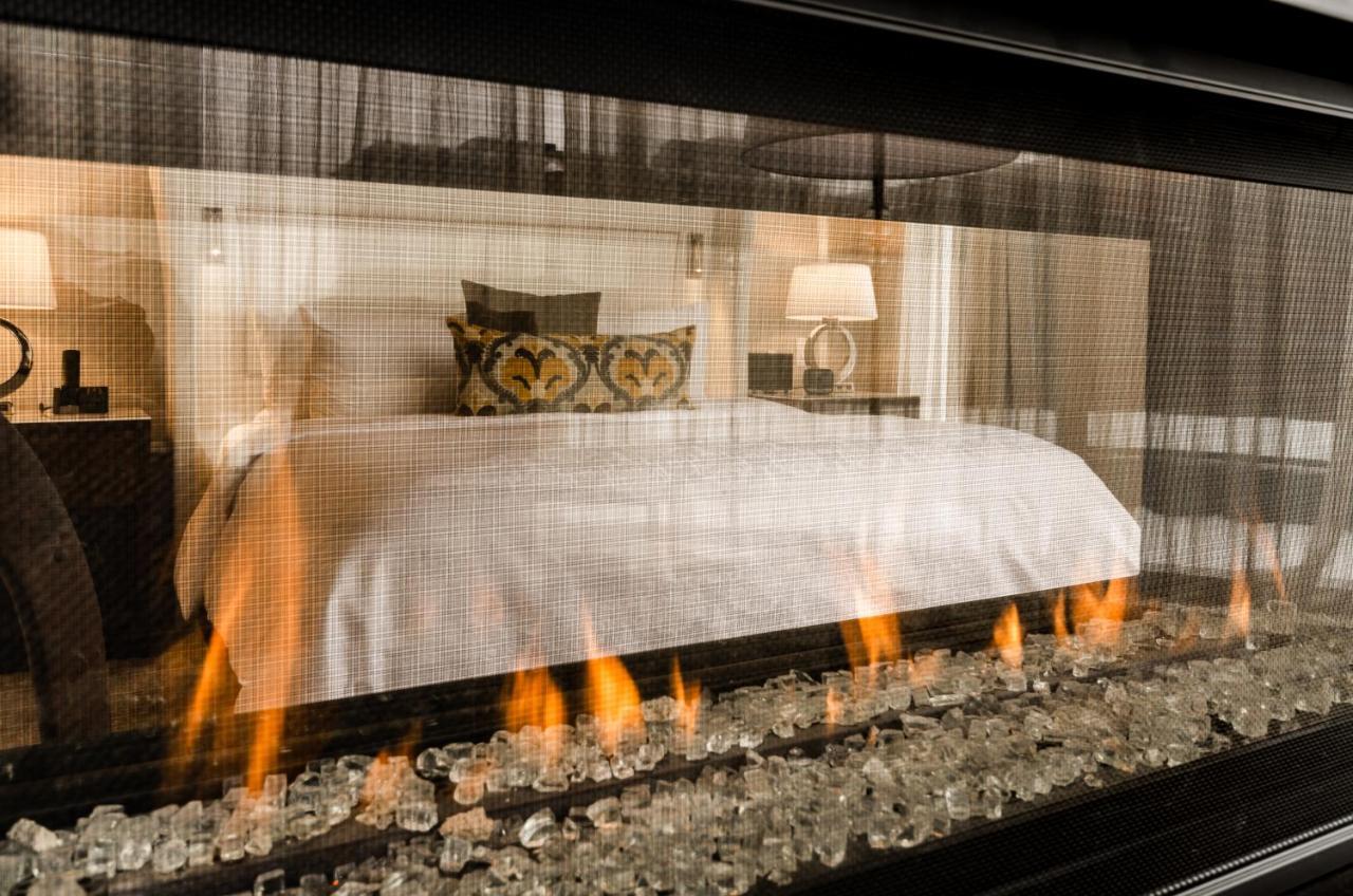 Hotel Birks Montréal Exterior foto A fireplace with a glass screen